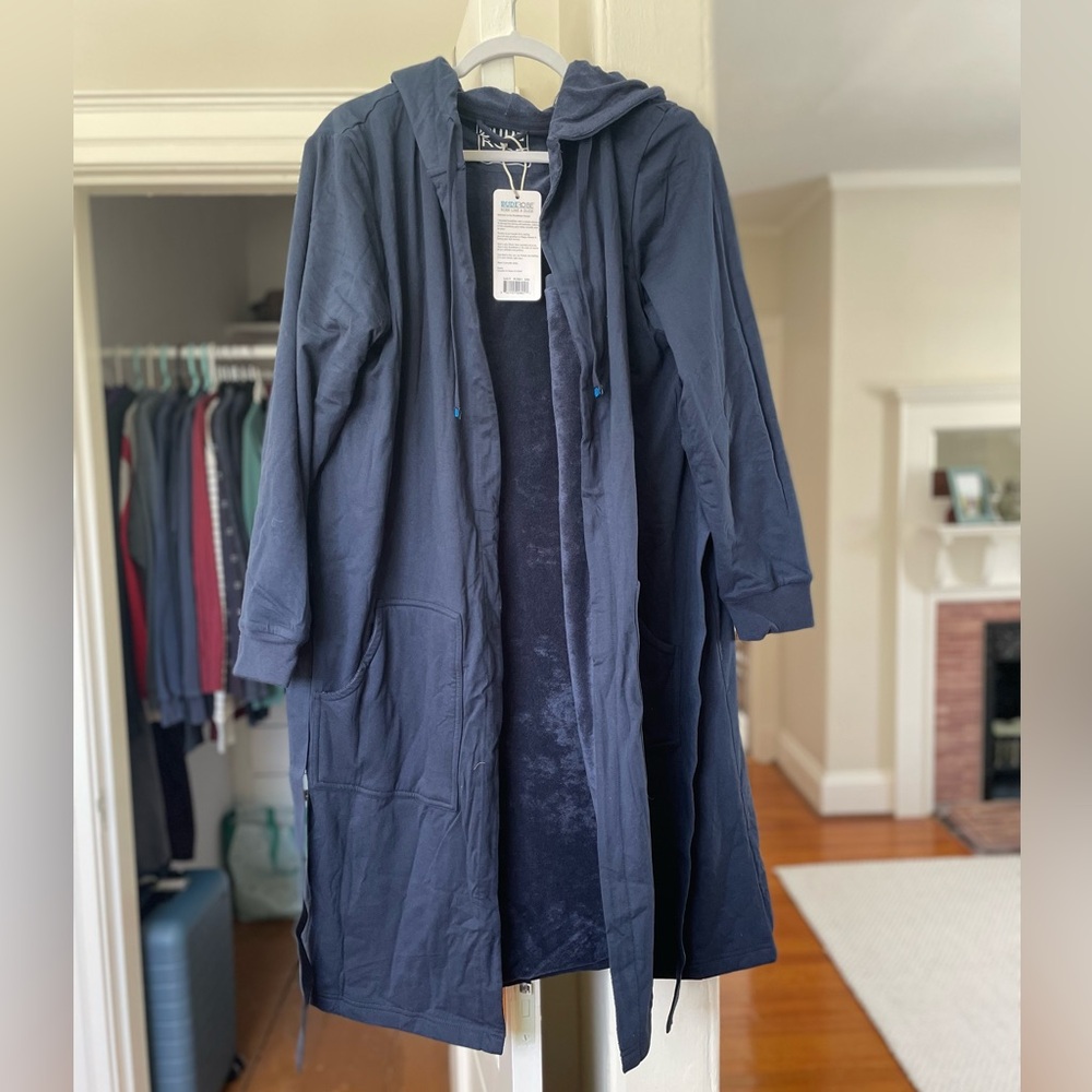NWT DudeRobe, navy, S/M